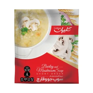 سوپ نیمه آماده جو و قارچ