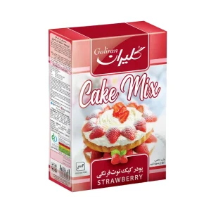 پودر کیک توت فرنگی