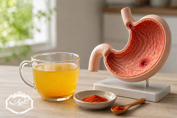 خواص زعفران برای معده درد
