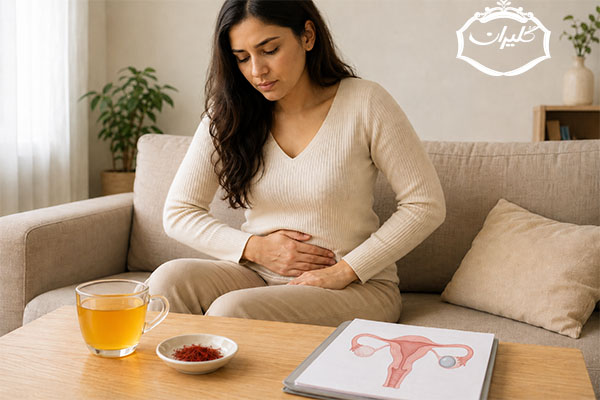 خواص زعفران برای کیست تخمدان