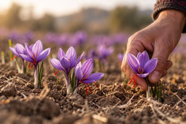 بعد از جدا کردن زعفران، چه مقدار از گل باقی می‌ماند؟